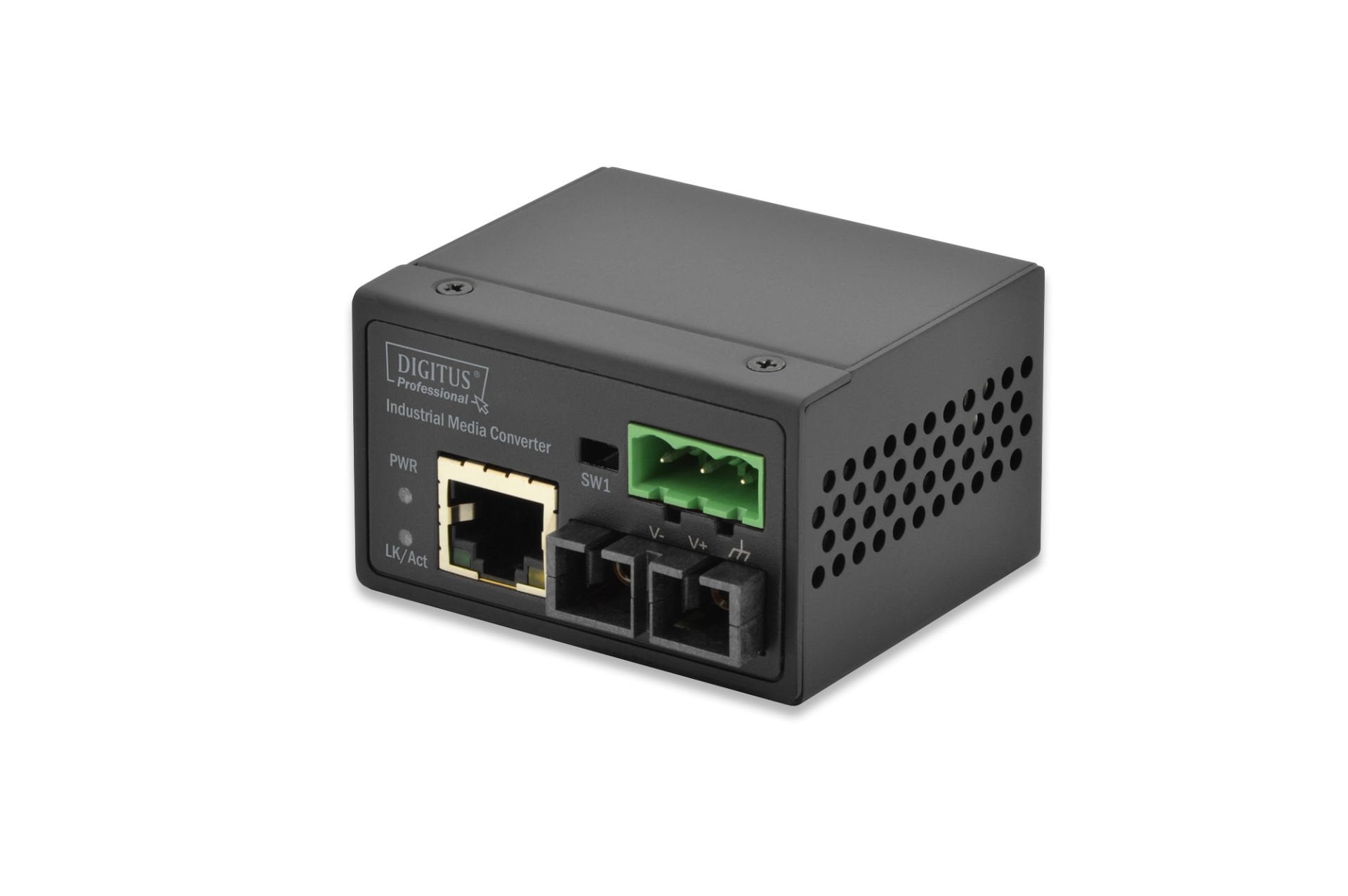 us Mini Endüstriyel Tip Media Converter (Industrial Mini Media Converter) 10/100Tx 100Basefx (Sc) Mm, 2 Km Ip40 Şasi Çalışma Isısı: -40 °C ~ +75 °C