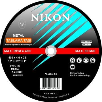 Nikon Metal Flex Taşlama Taşı 115X6.0X22 Mm - NIK38003
