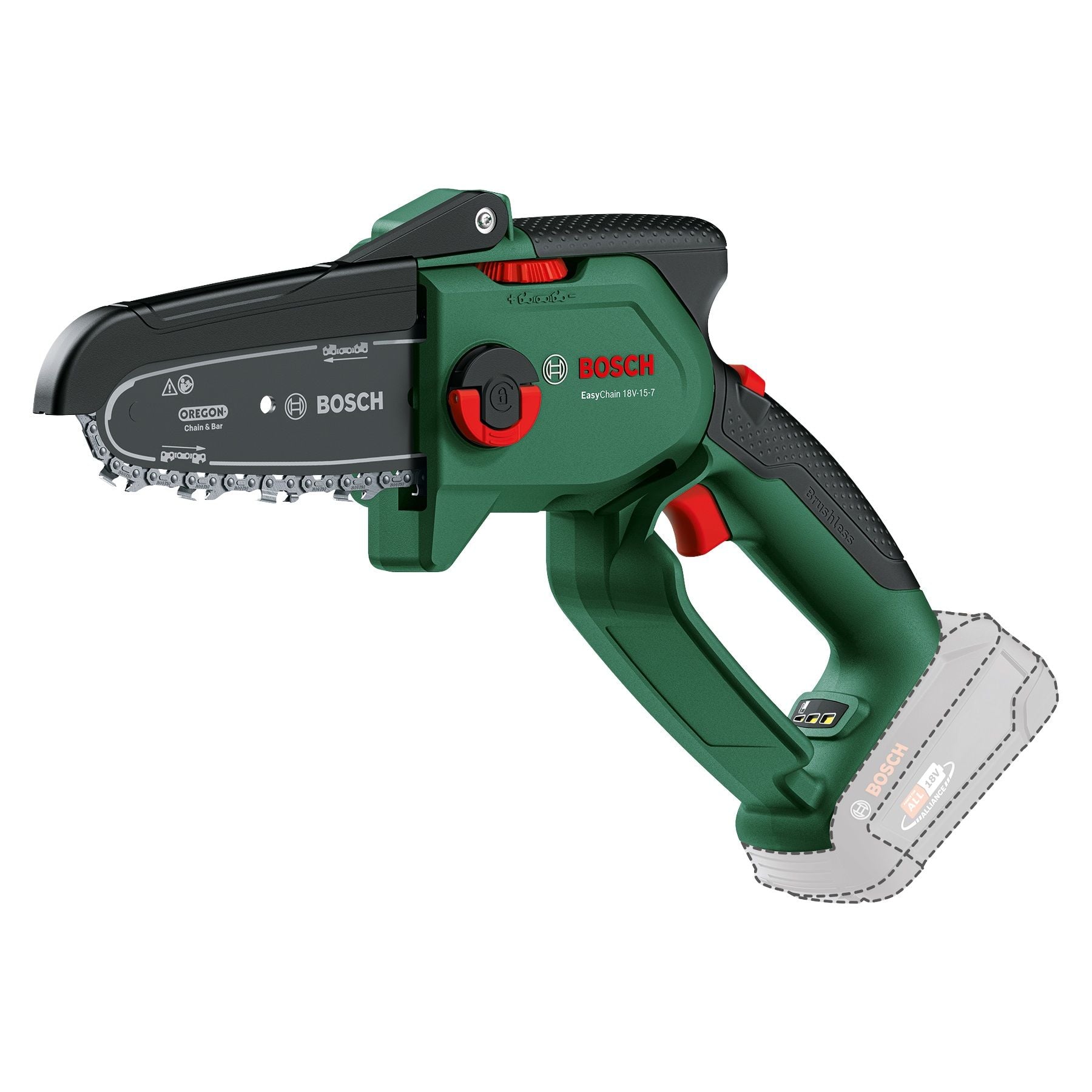 Bosch Akülü Testere Makinesi Easychain 18V-15-7 (1 x 2,5 Ah Akü) - 06008B8900