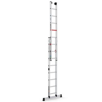 Çağsan Smart Level İki Parçalı Sürgülü Alüminyum Merdiven 2x8 Basamaklı - PRO_2x8