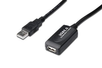 Assmann Usb 2.0 Repeater / Uzatma Kablosu, Usb A Erkek / A Dişi, 20 Mt