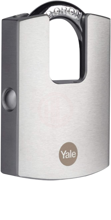 Yale Kilit DMU Krom Kaplamalı Asma Kilit Muhafazalı 50 mm - Y122B/50/123/1