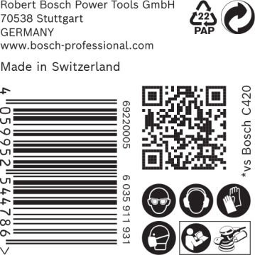 Bosch Expert Zımpara Kağıdı 93x186 120 Kum 8 Delikli 10 Lu Paket (2608901140) - 2608901140