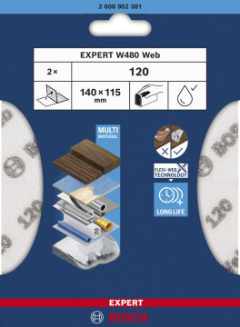 Bosch Aksesuar EXPERT W480 Web Zımpara K320 10lu
