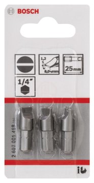 Bosch Vidalama Ucu Extra Hard S1,2x8,0x25 mm (3 Adet) - 2607001468