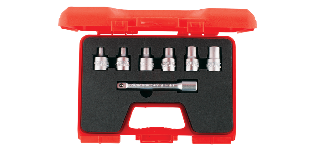 İzeltaş Star Torx Lokma Anahtar Takımı 1/2 İnç 7 Parça