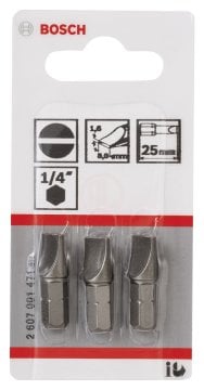 Bosch Vidalama Ucu Extra Hard S1,6x8,0x25 mm (3 Adet) - 2607001471