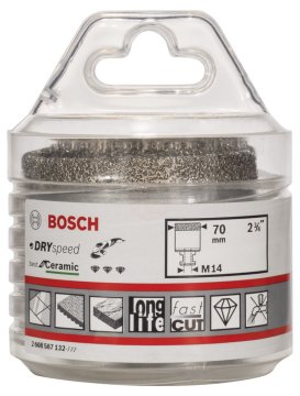 Bosch Kuru Elmas Delici Uç DrySpeed Best For Ceramic 70x35 mm - 2608587132