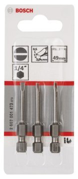 Bosch Vidalama Ucu Extra Hard S0,5x3,0x49 mm (3 Adet) - 2607001473