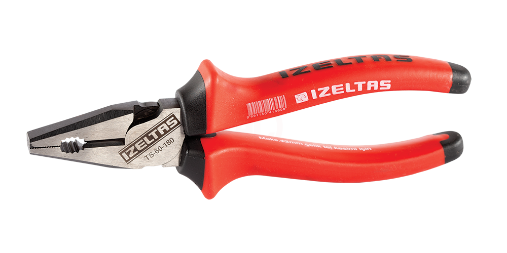 İzeltaş Kombine Pense Ağır Tip Çelik Tel İçin 180 mm