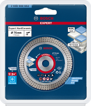 Bosch Elmas Kesme Diski Expert Hard Ceramic 76 mm - 2608900652