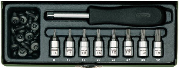 Proxxon Torx Tornavida Lokma Takımı 1/4 İnç (9 Parça) (23108)