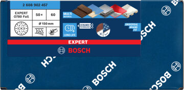 Bosch Aksesuar EXPERT O780 Foil Zımpara 125mm 80K 50 li
