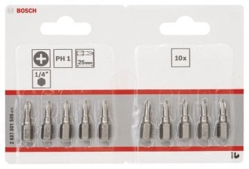 Bosch Vidalama Ucu Extra Hard PH1x25 mm (10 Adet) - 2607001509
