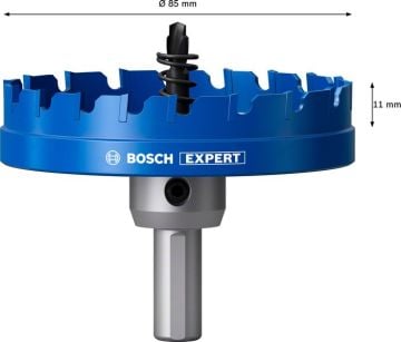 Bosch Delik Açma Testeresi Expert Carbide Metal 85 mm - 2608901446