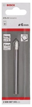 Bosch Fayans Matkap Ucu CYL-9 SoftCeramic 6x80 mm - 2608587161