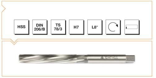 Makine Takım Mte Silindirik Saplı El Raybası Hss Dın 206 (H7) 11,0X142 Mm