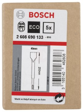 Bosch SDS Plus Geniş Yassı Keski 250x40 mm (5 Adet) - 2608690133