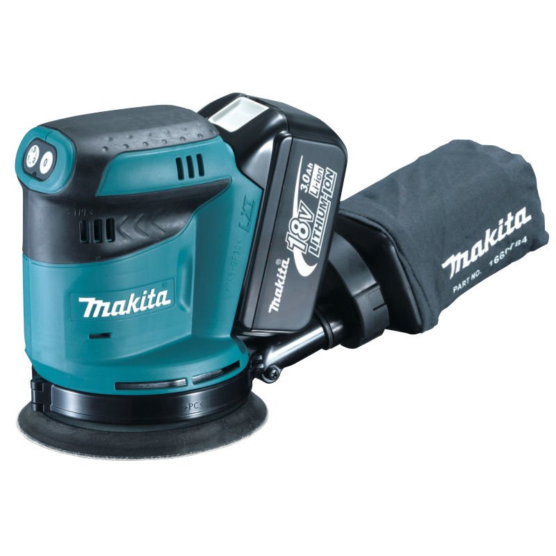 Makita Akülü Zımpara Makinesi DBO180RFJ (2 x 3,0 Ah Akü)