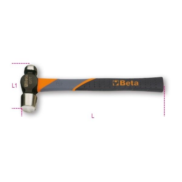 Beta Fiber Saplı Bombe Başlı Çekiç 1377T 340