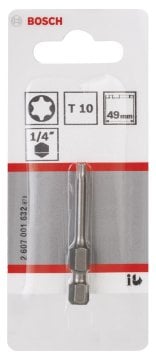 Bosch Vidalama Ucu Extra Hard T10x49 mm (1 Adet) - 2607001632