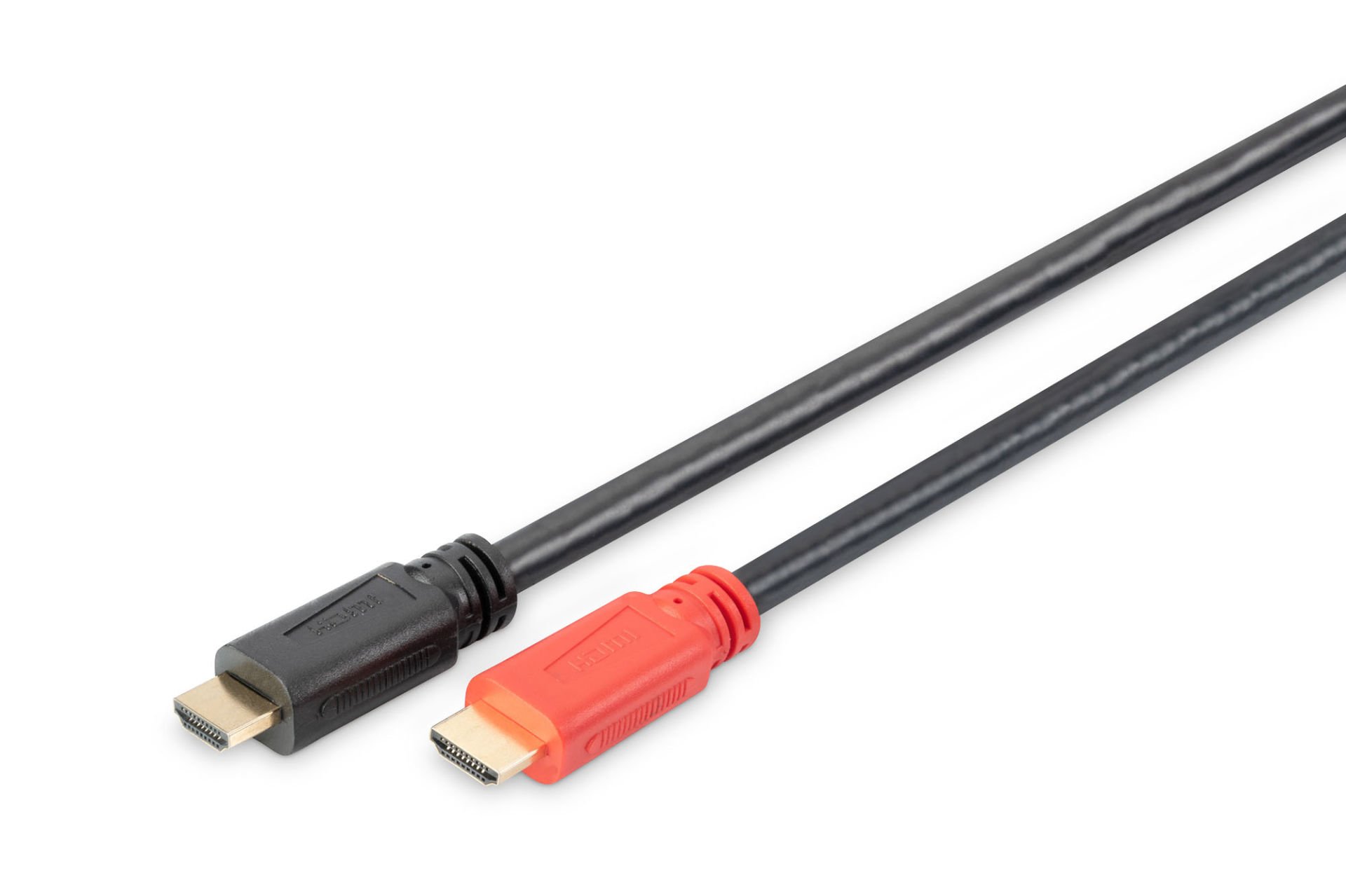 Assmann Hdmı High Speed Bağlantı Kablosu (Hdmı 1.3), 1080P, Hdmı Tip A Erkek - Hdmı Tip A Erkek, 20 Mt, Cu, Awg28, 2X Zırhlı, Amplifikatörlü, Ul, Altın Kaplama, Siyah Renk