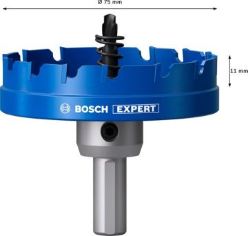 Bosch Delik Açma Testeresi Expert Carbide Metal 75 mm - 2608901444