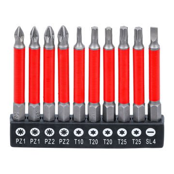 Bgs Bits Uç Seti Mıknatıslı 70 Mm 10 Parça