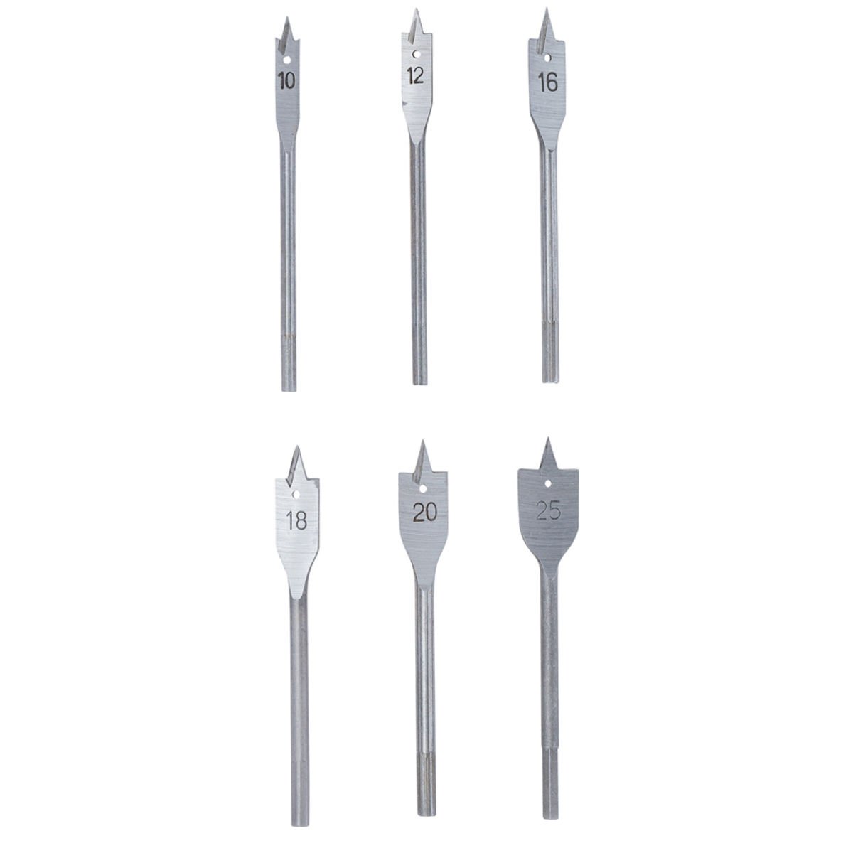 Bgs Düz Freze Matkap Seti 10 - 25 Mm | 6 Pcs
