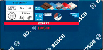 Bosch Aksesuar EXPERT O780 Foil Zımpara 150mm 320K 6 lı