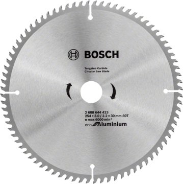 Bosch Daire Testere Bıçağı Eco For Aluminium 254x30 mm 80 Diş - 2608644413