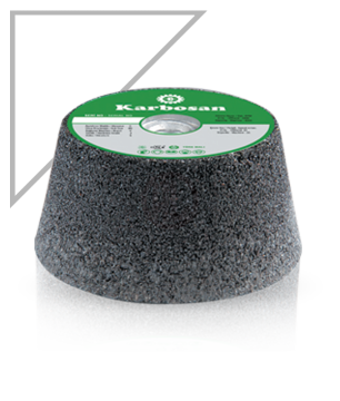 Karbosan Çanak Taşlama Taşı T11 Konik 100x50xM14 mm SC 24 L5 BB 24 Kum - KAR914220