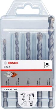 Bosch Hex-5 Beton Delme Ucu Seti (1 Paket / 5 Adet)
