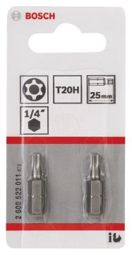 Bosch Vidalama Ucu Extra Hard T20Hx25 mm (2 Adet) - 2608522011