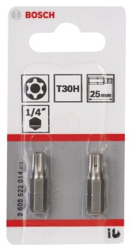 Bosch Vidalama Ucu Extra Hard T30Hx25 mm (2 Adet) - 2608522014