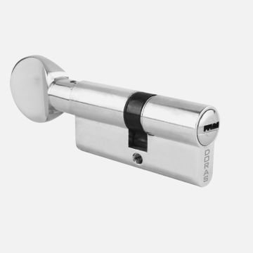 Doras 68 mm Topuzlu Prinç Barel Bilyalı Mandallı Tuzaklı Saten (Blister)