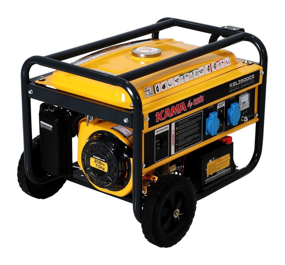 Kama By Reis Benzinli Jeneratör 2.8 Kw/3.5 Kva - KBRKGL3500CE