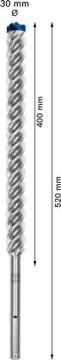 Bosch Kırıcı Delici Uç SDS-Max-8X Expert 30x520 mm (1 Adet) - 2608900253