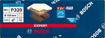 Bosch Expert Zımpara Kağıdı C470 150 M 320 Kum 6 Delikli 50 Li Paket - 2608900924