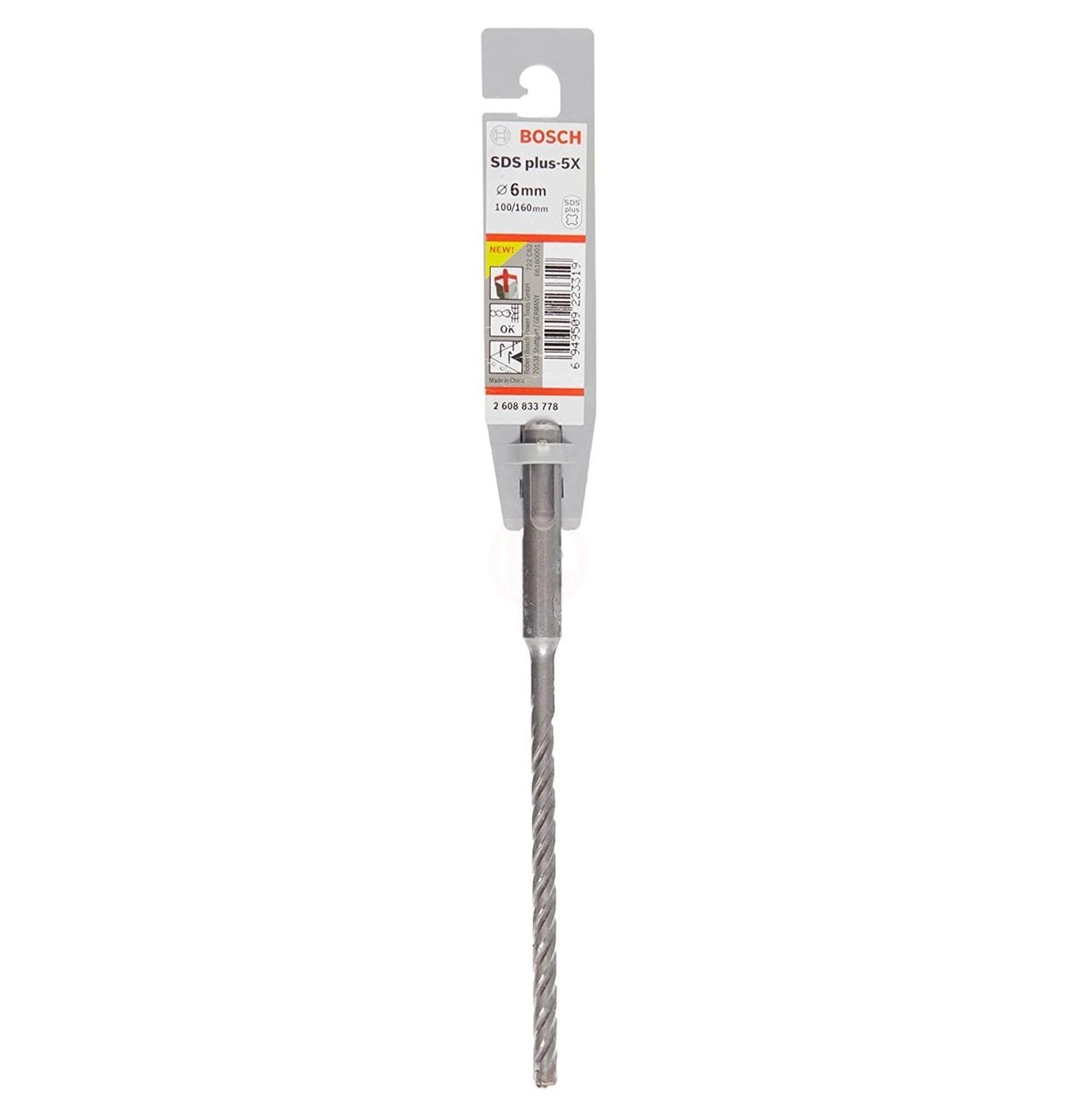 Bosch SDS Plus-5X Kırıcı Delici Uç 6,0x160 mm (1 Adet) - 2608833778