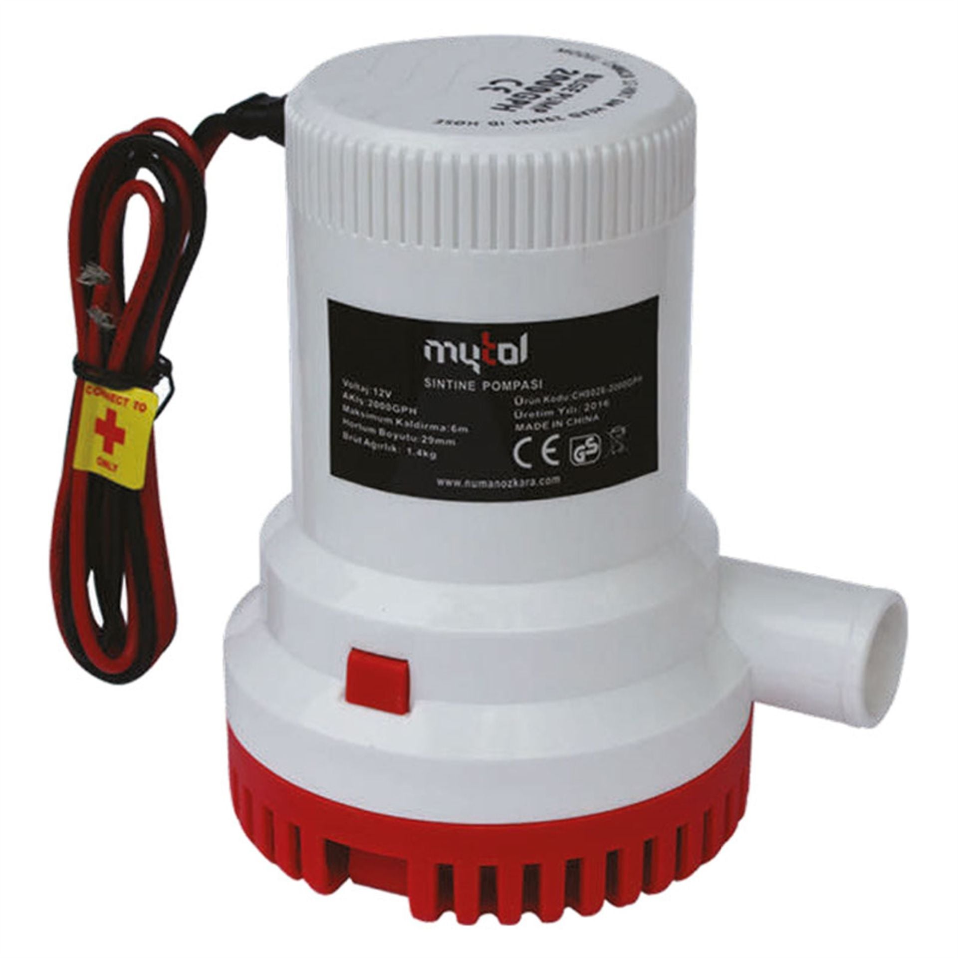 Mytol Ch8028 2000Gph 12V Sintine Pompası - MY03703