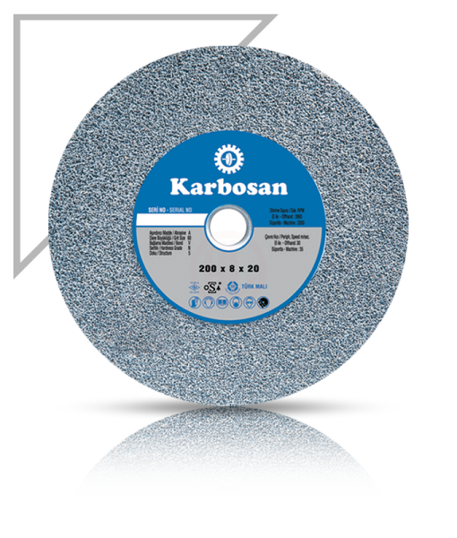 Karbosan NK Taşlama Taşı T1 Düz 200x25x20 mm 46 Kum - KAR920080