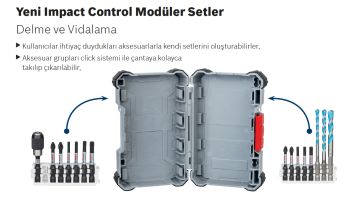 Bosch Vidalama Ucu Impact Control Set (8 Parça H5/H6 x 50 mm) - 2608522332