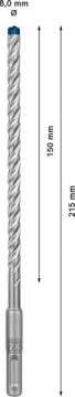 Bosch Kırıcı Delici Uç SDS-Plus-7X Expert 8x215 mm (10 Adet) - 2608900168