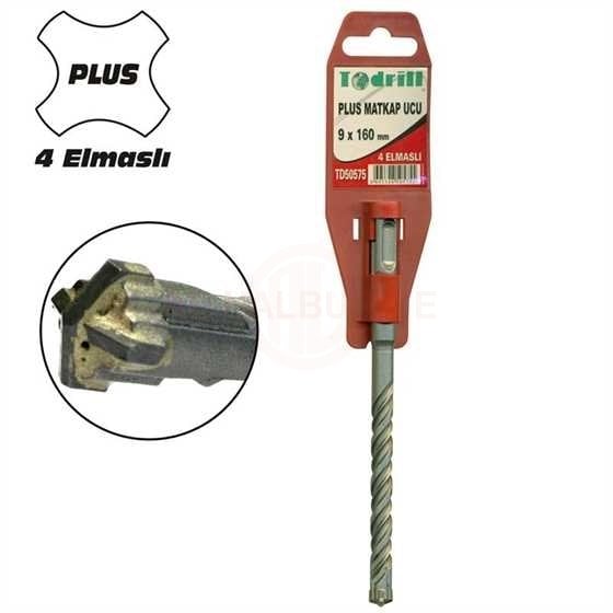 Todrill TD50647 SDS-Plus 4 Elmaslı Matkap Uç 11x160 mm