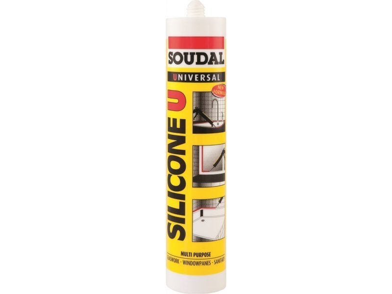 Soudal SİLİCONE U 280 GR KARTUŞ ŞEFFAF SİLİKON - 405021