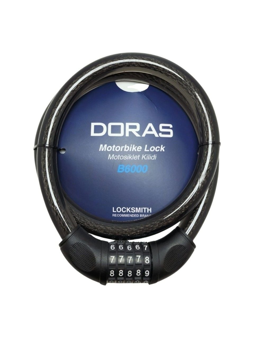 Doras B6000 Şifreli Motosiklet Kilidi 120X20 Doras
