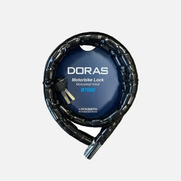 Doras B7000 Köprülü Motosiklet Kilidi 120X22 Doras