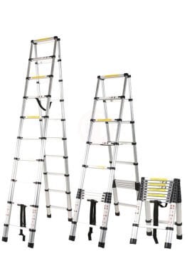 Saraylı Teleskopik Merdiven A Tipi 9+9 Basamak 290 Cm