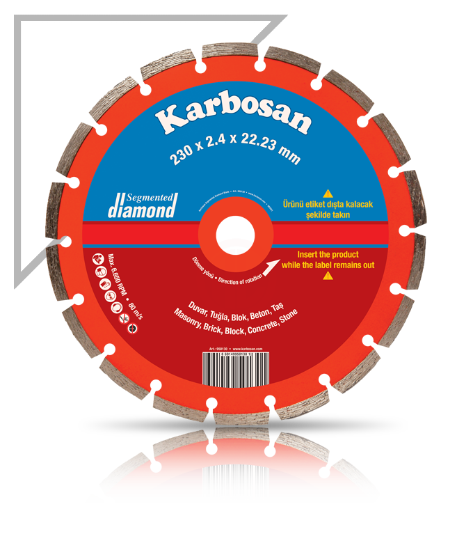 Karbosan Segmentli Elmas Kesici Normal 115x2,0x22,23 mm - KAR950110